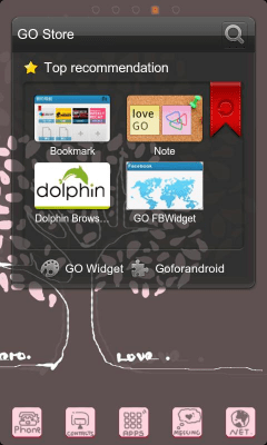 Screenshot of the application Lovetree Theme GO Launcher EX - #8