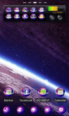 Screenshot of the application starry night2 Theme GOLauncher - #1