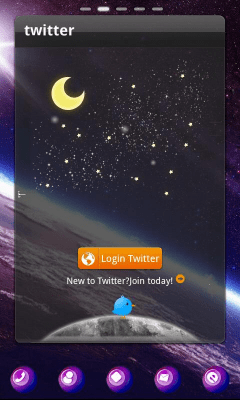 Screenshot of the application starry night2 Theme GOLauncher - #2