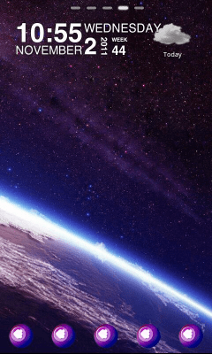 Screenshot of the application starry night2 Theme GOLauncher - #6