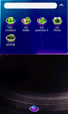 Screenshot of the application Starry Light Theme GO Launcher - #3