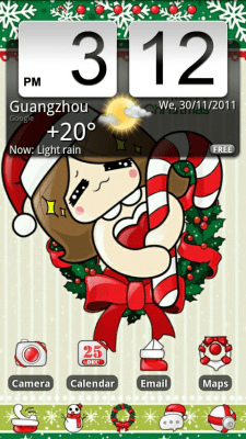 Screenshot of the application Happyxmas Theme GO Launcher EX - #3