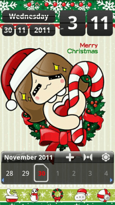 Screenshot of the application Happyxmas Theme GO Launcher EX - #5