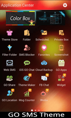 Screenshot of the application GO SMS Pro JellyB Theme - #1