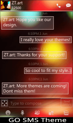 Screenshot of the application GO SMS Pro JellyB Theme - #2