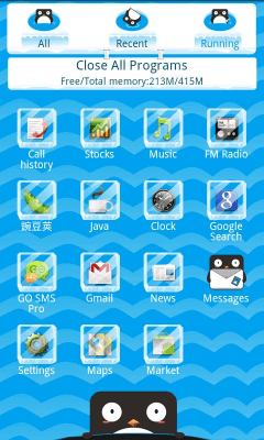 Screenshot of the application K-PENGUIN Theme GO Launcher EX - #1