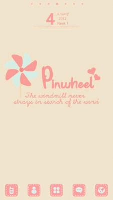 Screenshot of the application Pinwheel Theme GO Launcher EX - #4