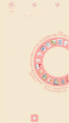 Screenshot of the application Pinwheel Theme GO Launcher EX - #7