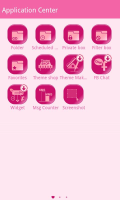 Screenshot of the application GO SMS Pro Pink simple Theme - #2