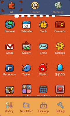 Screenshot of the application RabbitZTheme GO Launcher EX - #4
