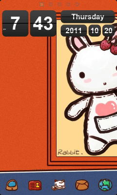 Screenshot of the application RabbitZTheme GO Launcher EX - #5