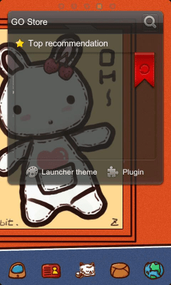 Screenshot of the application RabbitZTheme GO Launcher EX - #6