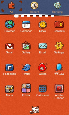 Screenshot of the application RabbitZTheme GO Launcher EX - #7