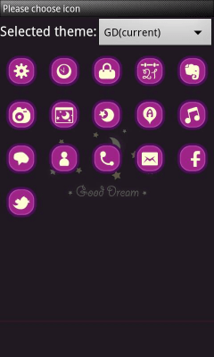 Screenshot of the application GD GO LauncherEX Theme - #4