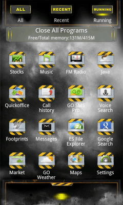 Screenshot of the application DIRT Theme GO Launcher EX - #4