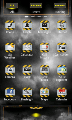 Screenshot of the application DIRT Theme GO Launcher EX - #6