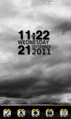 Screenshot of the application DIRT Theme GO Launcher EX - #8