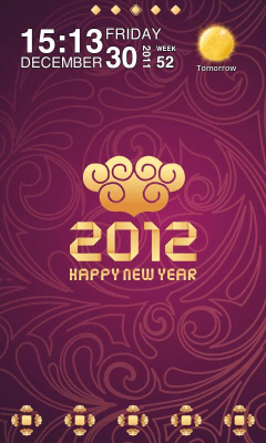 Screenshot of the application NewYear V Theme GO Launcher EX - #1