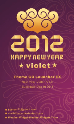 Screenshot of the application NewYear V Theme GO Launcher EX - #8