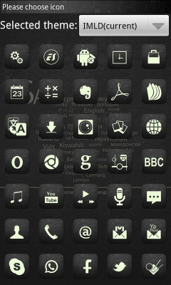 Screenshot of the application IMLD Theme GO Launcher EX - #1