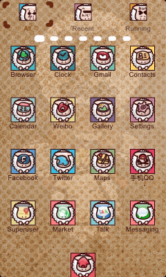 Screenshot of the application SheepZ Theme GO Launcher EX - #7