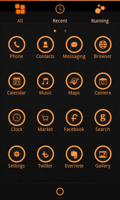 Screenshot of the application Z.Halo GO Launcher Ex Theme - #6
