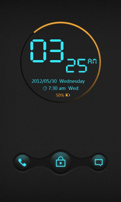Screenshot of the application Cyrix GO LauncherEX Theme - #3