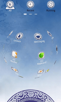 Screenshot of the application Porcelain Theme GO Launcher EX - #4