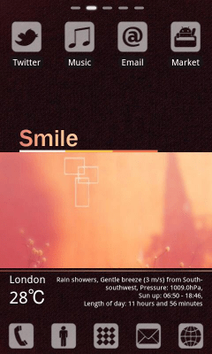 Screenshot of the application Smile Theme GO LauncherEX - #2