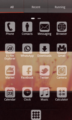 Screenshot of the application Smile Theme GO LauncherEX - #3