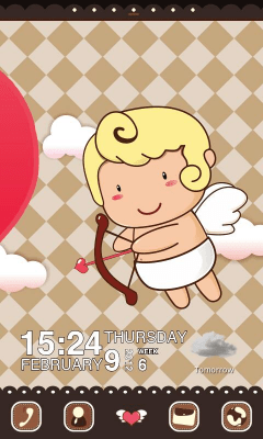 Screenshot of the application LoveCupidB Theme GO LauncherEX - #7