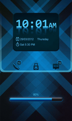 Screenshot of the application Lattice GO Locker Theme - #1