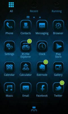 Screenshot of the application Lattice GO LauncherEX Theme - #5