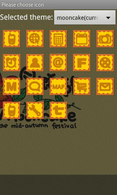 Screenshot of the application mooncake Theme GO Launcher EX - #5