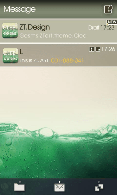 Screenshot of the application GO SMS Pro Clee2 Theme - #1