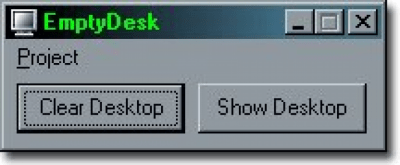 Screenshot of the application EmptyDesk - #1