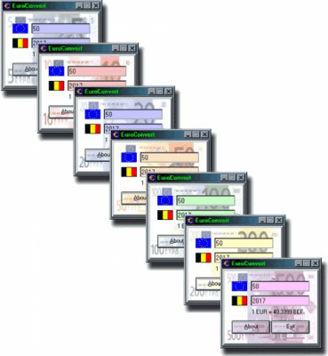 Screenshot of the application EuroConvert - #1