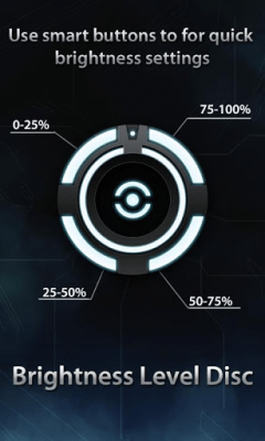 Screenshot of the application Brightness Level Disc - #1