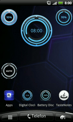 Screenshot of the application Digital Clock Disc Widget - #1