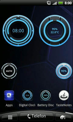 Screenshot of the application Digital Clock Disc Widget - #3