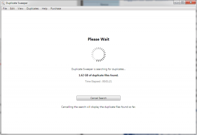 Screenshot of the application Duplicate Sweeper - #3