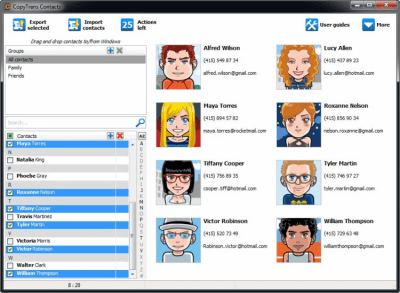 Screenshot of the application CopyTrans Contacts - #1