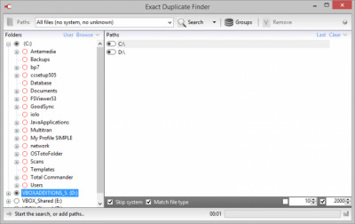 Screenshot of the application Exact Duplicate Finder - #2