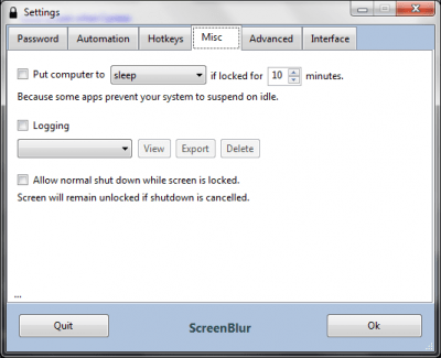 Screenshot of the application ScreenBlur - #4