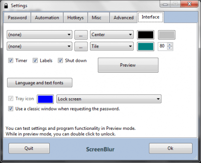 Screenshot of the application ScreenBlur - #6