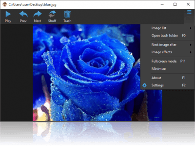 Screenshot of the application CSlide - Image Viewer - #2