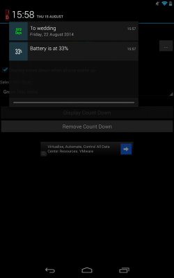 Screenshot of the application Countdown in Status Bar - #3
