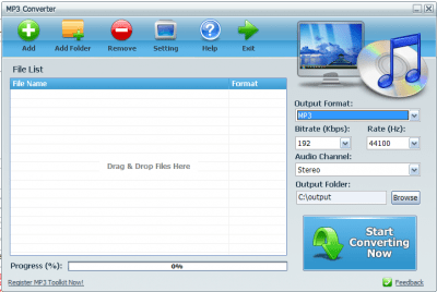 Screenshot of the application MP3 Toolkit - #2