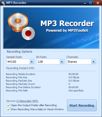 Screenshot of the application MP3 Toolkit - #3