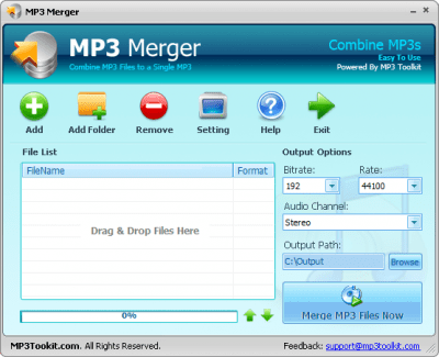 Screenshot of the application MP3 Toolkit - #4